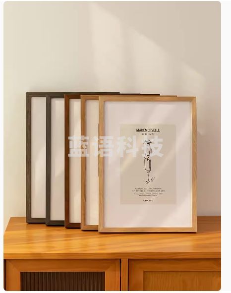简约实木大相框空框   木质海报画框装裱框架定制