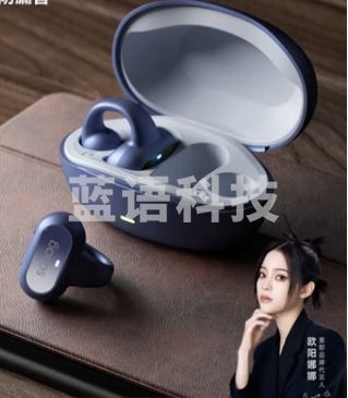 SANAG塞那 Z51蓝牙耳机夹耳式骨传导概念不入耳运动音乐降噪长续航通用礼物 精英蓝