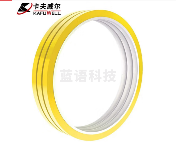 卡夫威尔 警示玛拉胶带 桌面定位贴耐高温绝缘胶布5S标识定位麦拉火牛胶带 黄色 10mm*66m（3卷装） TE3533