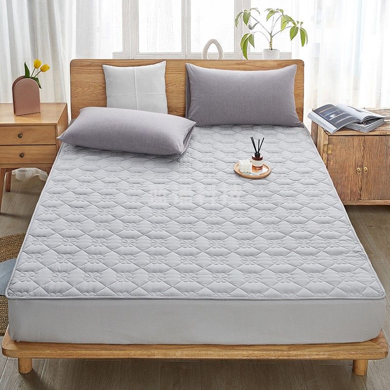 博洋家纺（BEYOND）床笠款全棉夹棉加厚单件保护罩纯棉秋冬防水防尘床罩席梦思 夹棉防水床笠—舒梦灰（二代） 180*200cm