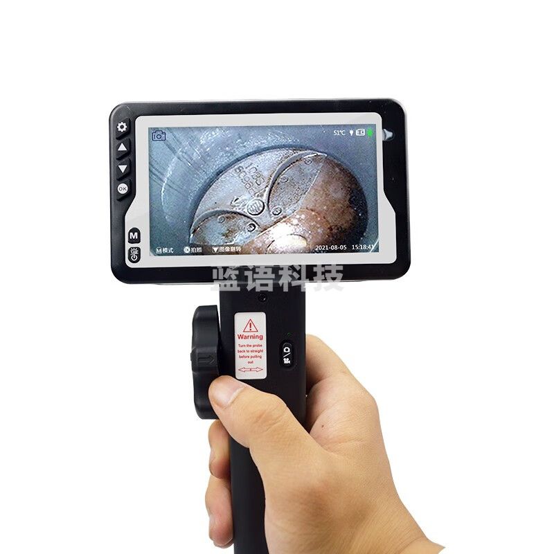 艾锐普F408A 工业内窥镜高清摄像头汽修万向转动摄像头管道发动机检查镜 F408B内窥镜自带屏幕+2米探头