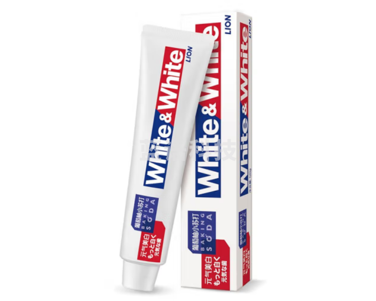 狮王（Lion）White&White葡萄柚小苏打元气美白牙膏120g清新口气净白去渍（支）