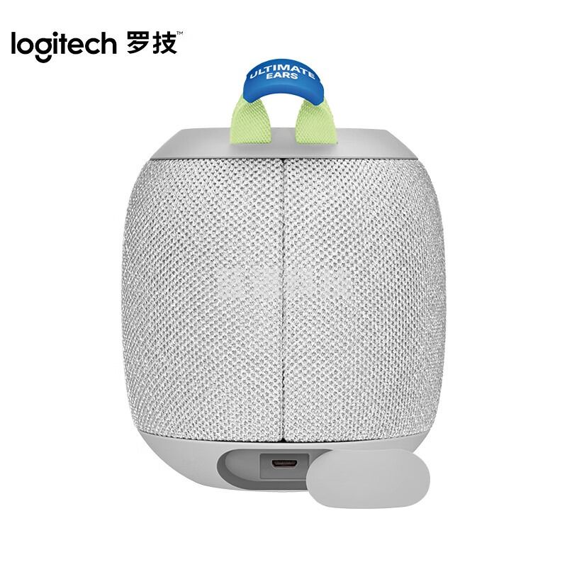 罗技(Logitech)UE WONDERBOOM3 蓝牙音箱 360°环绕立体声 防水防尘可漂浮 坚固耐用 欢乐灰 (