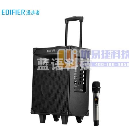 漫步者（EDIFIER）D3-8s 8英寸专业广场舞音响 会议音响 蓝牙拉杆音箱 户外音响 标配无线麦克风