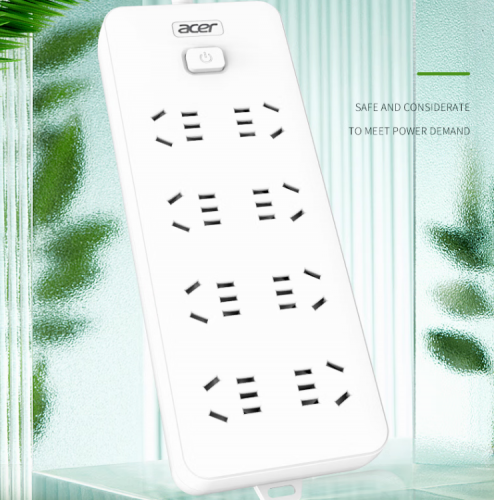 宏碁（acer）新国标总控插排/插线板/接线板/ 8位总控2.8 OCB220