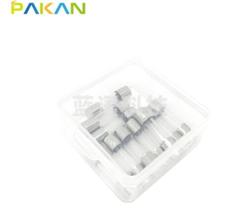 PAKAN 保 险丝5*20mm 0.1A-10A 高温熔断器 玻璃保 险管 250V 5A 300只装