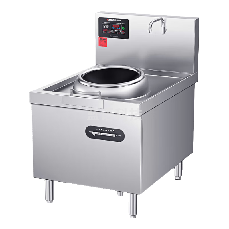 德玛仕（DEMASHI）大锅灶 商用食堂厨房大功率电磁小炒炉炒菜灶电磁灶电灶台MC-XC08C-03单头无尾小炒【8kW】