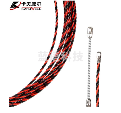 卡夫威尔 电工穿线器网线钢丝线电线线槽线管光纤引线器钢丝拉线穿管器穿线神器 50M CX4189