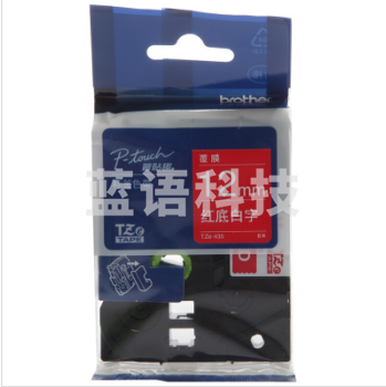 兄弟（brother） TZe-435 兄弟TZe-435 12mm红底白字标签色带(适用所有兄弟PT系列）