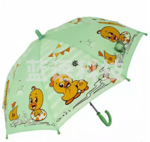 天堂伞 童心飞扬直杆手开小童晴雨伞13015E