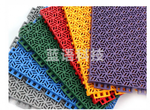 X-RIVAL悬浮地板幼儿园室外浴室防滑地垫塑胶跑道篮球场拼装地板小米格大米格运动场地 大米格 25*25*1.02cm