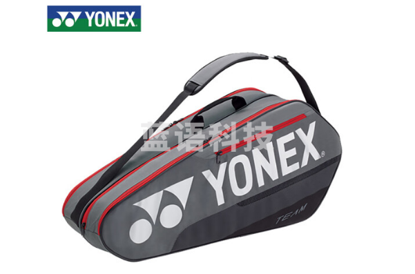 YONEX尤尼克斯羽毛球包比赛训练6支装大容量男运动单肩背包独立鞋仓BA42126CR-764灰珍珠