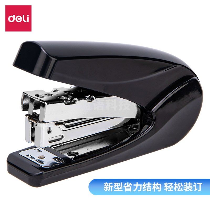 得力订书机 0421订书机 省力订书机 办公用订书机 (黑色订书机 )(订书机/台)
