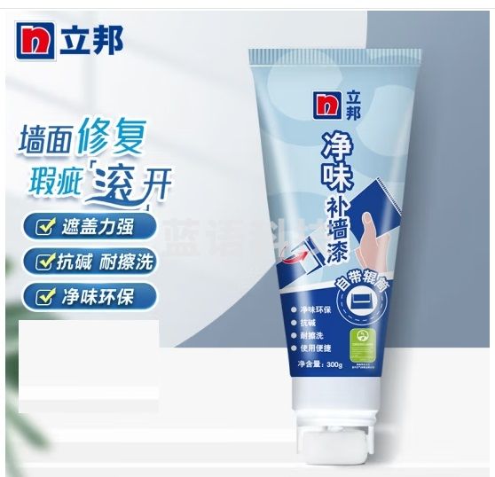 立邦墙面净味修补膏小滚刷补墙膏漆白色乳胶漆墙面壁去污修复膏300g