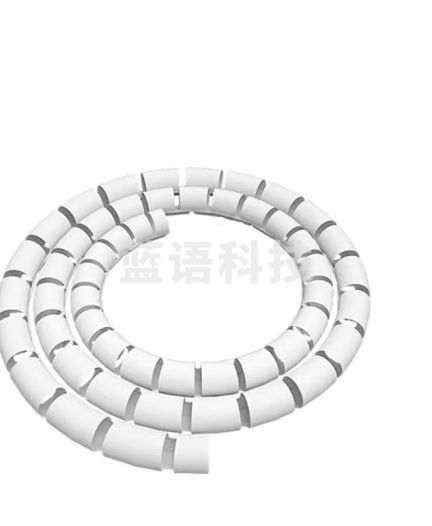 冰禹 理线器包线管 电线收纳整理束线缠线管护套 白色10米 直径40mm 送夹子 BY-2010