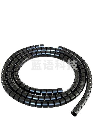 冰禹 理线器包线管 电线收纳整理束线缠线管护套 黑色10米/卷 直径10mm送夹子 BY-2010
