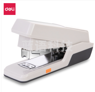 得力订书机  deli 0476订书机 办公用订书机  省力订书机(白色订书机)(台)