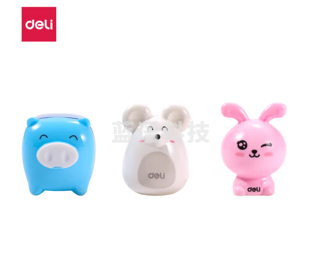 得力(deli) 0557-03 珍宝猪卷笔刀(单位：盒)混色..