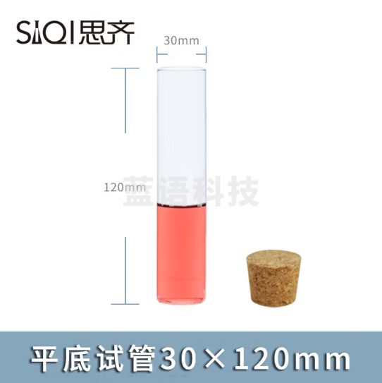 思齐（SiQi）平底式管30×120mm 18个