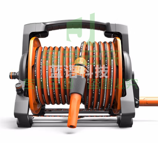 亿力 浇花水管园艺水管车架 收纳50米水管套装 水管车架 大号水管车架+50米水管 高压洗车水枪