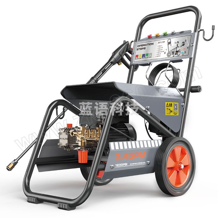 YILI/亿力 工业商业用高压清洗机 YLQ9318G 220V 1.8kW 85bar 1台 销售单位：台