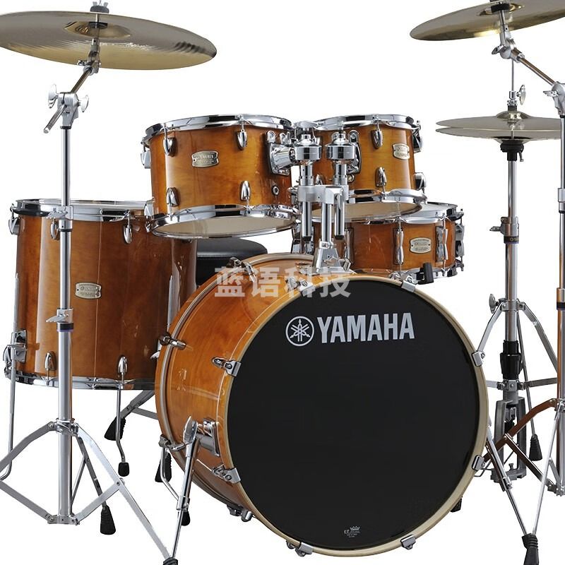 雅马哈（YAMAHA）舞台之星 原声鼓架子鼓成人儿童专业打击乐器+麦尔5擦片琥珀色
