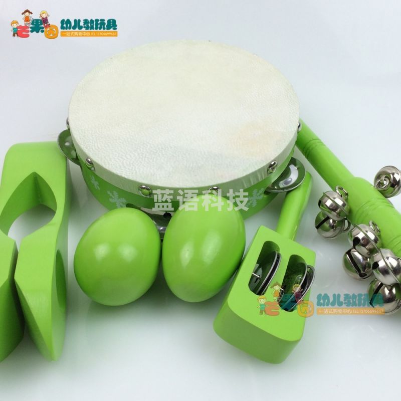 乐器5件套装早教儿童奥尔夫打击乐器家用音乐敲鼓组合教玩具