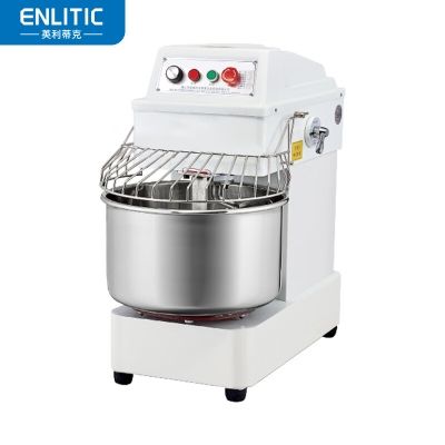 英利蒂克 Enlitic H40 商用和面机 和面16kg-220V 揉面机双速双动大型全自动 不锈钢多功能食堂用大容量搅拌机搅面机