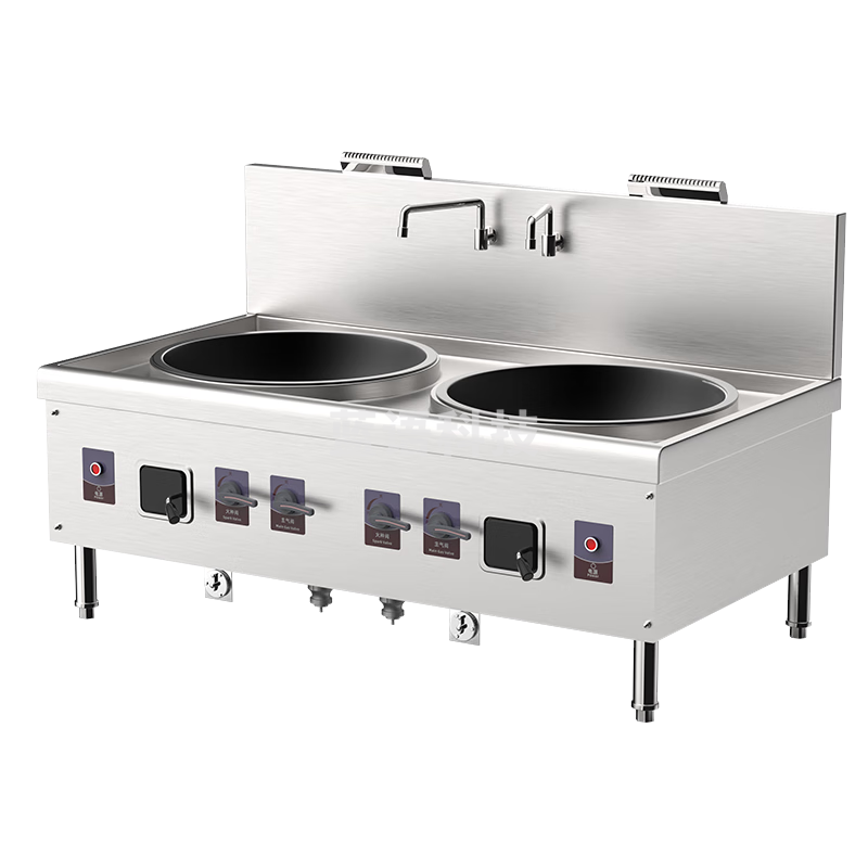 厨丰达 柴油大锅灶 高原甲醇生物油猛火灶学校食堂酒店厨房工地食堂（80锅径*2） CFD-CYS80