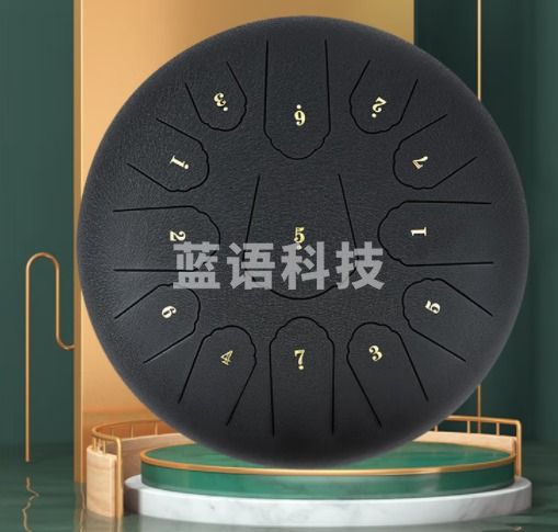 莫森(MOSEN)MS-1213A空灵鼓13音钛金钢材质C调色空鼓初学者打击乐器12寸 黑色