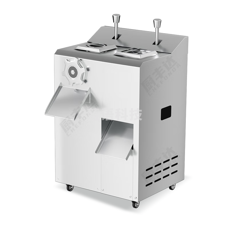 厨丰达 绞肉机 切肉机商用电动灌肠机大型绞切两用机多功能碎肉机切丝机 单电机不可拆卸2.2kw CFD-QG400