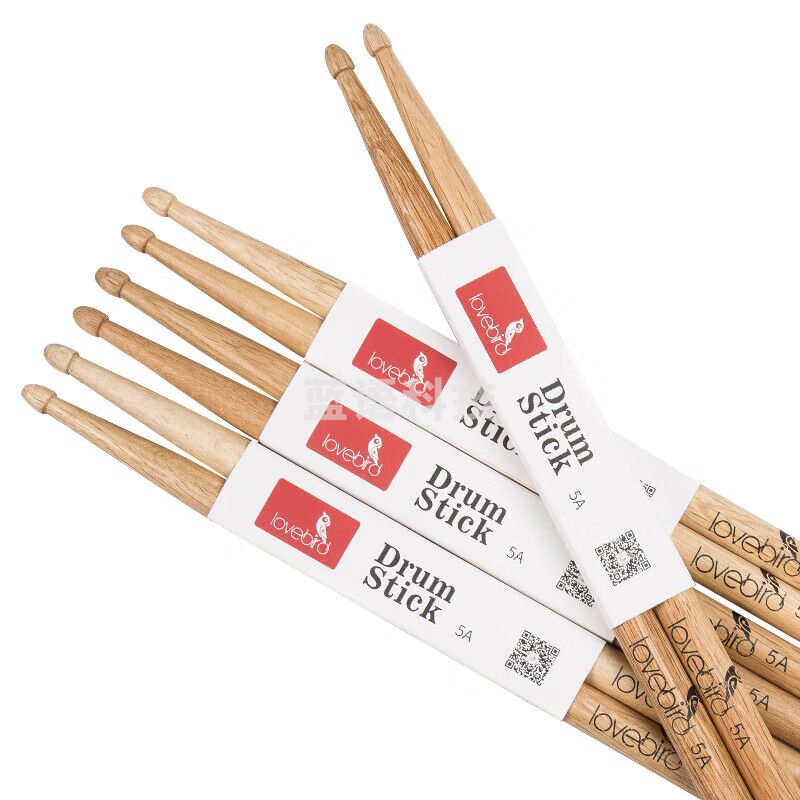 相思鸟 鼓棒 架子鼓鼓槌 橡木鼓锤打鼓锤1副装