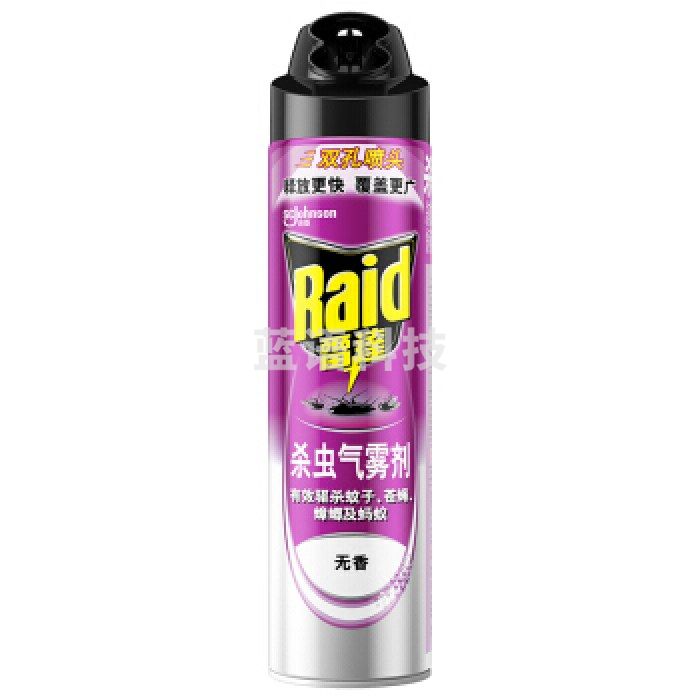 雷达(Raid) 杀虫剂喷雾 600ml 无香型 杀蟑喷雾 杀虫气雾剂 杀蟑螂 灭蟑螂