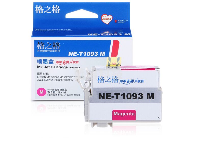 格之格/G&G T1094 墨盒 NE-T1093M 红色 适用于：EPSON ME30/ME300/ME Office 70/360/ME Office600F（约530页）