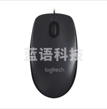 罗技(Logitech) M90有线鼠标台式机外设USB连接 笔记本电脑家用办公光电鼠标 黑色