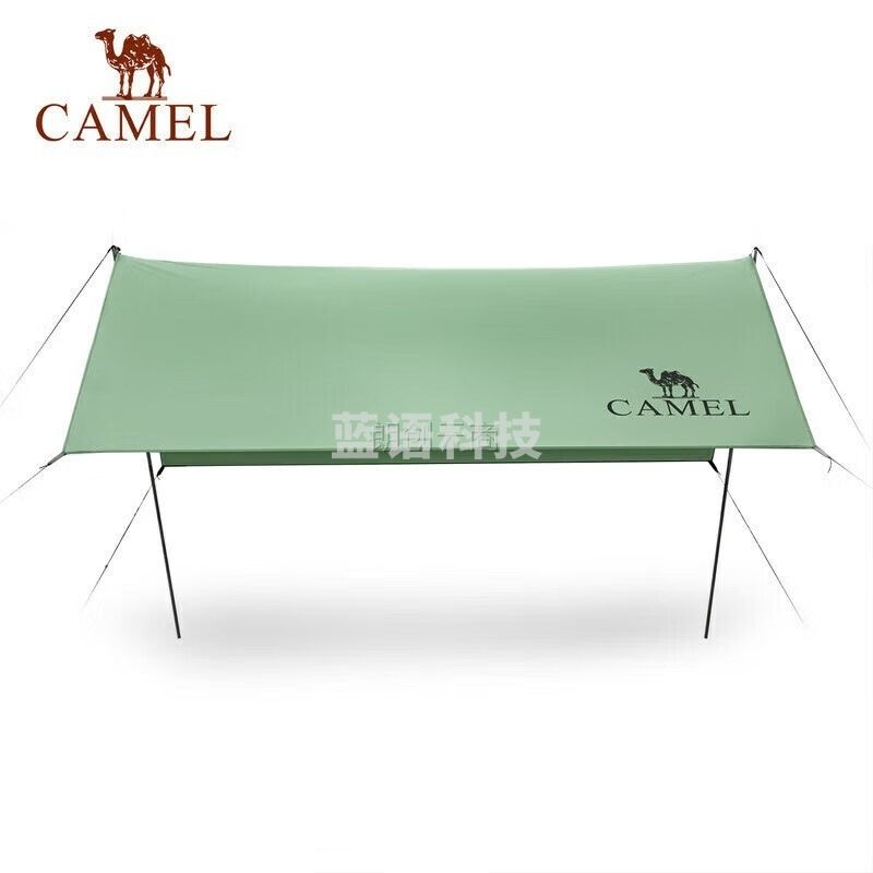 骆驼 （CAMEL） 户外涂银防晒天幕帐篷野餐公园便携防雨遮阳沙滩轻露营凉棚 8264联名款 1V32264416 松叶色