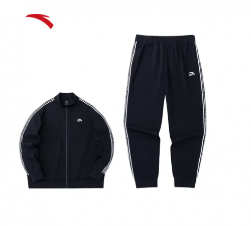 安踏易打理套装运动服两件套男女休闲秋冬跑步外套长裤S/M/L/XL/2XL/3XL码数