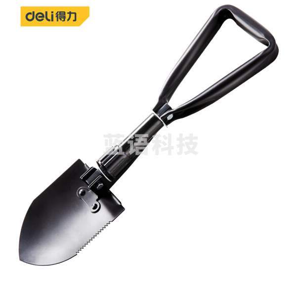 得力DL554001 多功能折叠工兵铲 户外车载家用工具