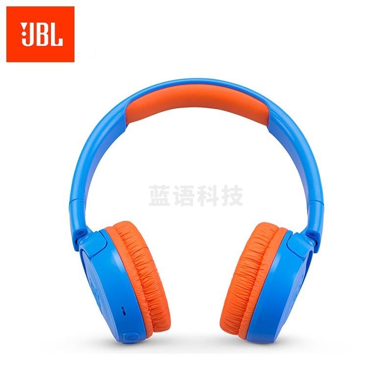 JBLJR300BT儿童耳机学生头戴式无线蓝牙麦克风耳麦英语网课在线教育学习带麦低分贝蓝色