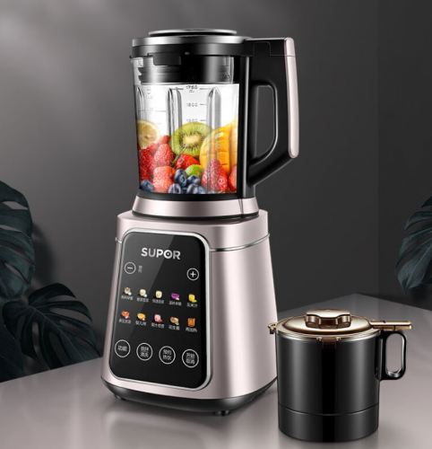 苏泊尔（SUPOR）拆洗破壁机 快拆好洗轻音全钢机身智能预约一机双杯SP39S