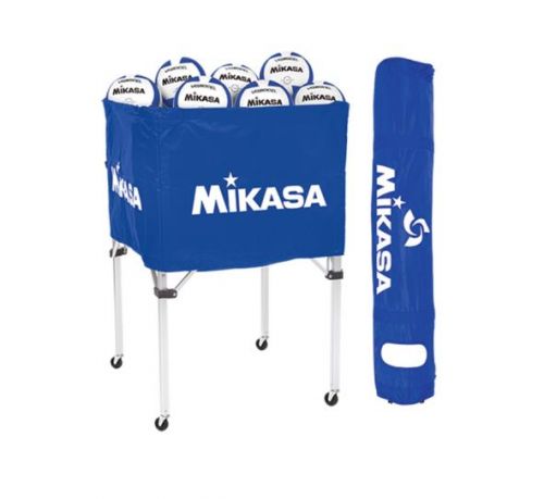 mikasa米卡萨排球推车足球篮球排球车便携式运动器材方球车 蓝色BGSP-WL 长66cm宽66cm高100cm