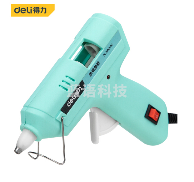得力DL390120 儿童款20W热胶枪热熔胶枪蓝色