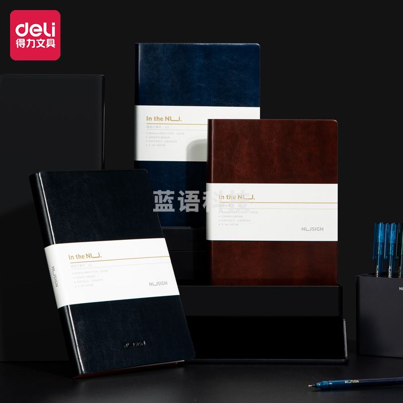 纽赛NS257 A5商务皮面笔记本子 特厚意大利纸张 随机色
