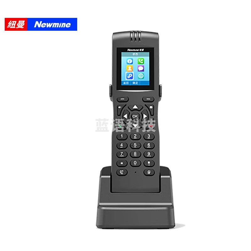 纽曼(Newmine) HL2008TSD-198(R) 无线IP电话机 WiFi话机 网络SIP话机 手持电话 支持黑名单/通讯录 黑色