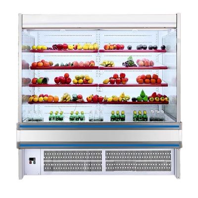 喜莱盛 3.0米一体机 风幕柜超市便利店酸奶冷藏展示柜立式喷雾麻辣烫点菜水果保鲜饮料柜风冷