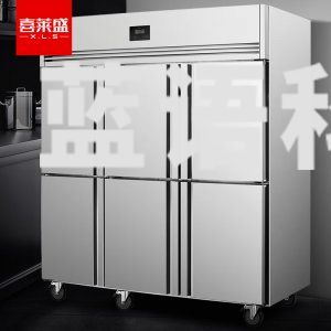 喜莱盛 NKCD1.6L6W 商用冰柜冷藏冷冻立式冷柜 厨房四门六门保鲜柜冷藏冷冻双温商用冰箱工程款 六门风冷双温