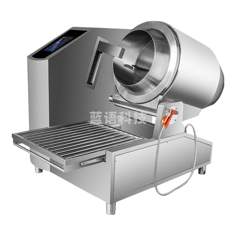 乐创（lecon）全自动 炒菜机商用大型厨房智能炒菜设备电动触屏摆臂喷料座地式电磁炒菜机Φ700mm LC-J-JGQ70