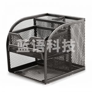 晨光（M&G）ABT98440 多功能笔筒 笔座 桌面收纳盒 单个装颜色随机 金属11*11*12厘米