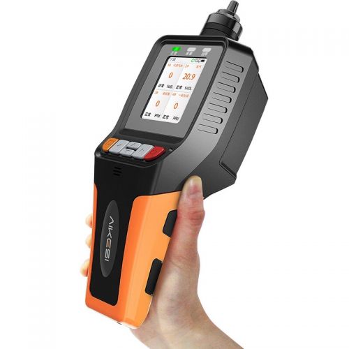 艾科思（AIKESI）泵吸式四合一气体检测便携式可燃氧气CO硫化氢有限空间报警器