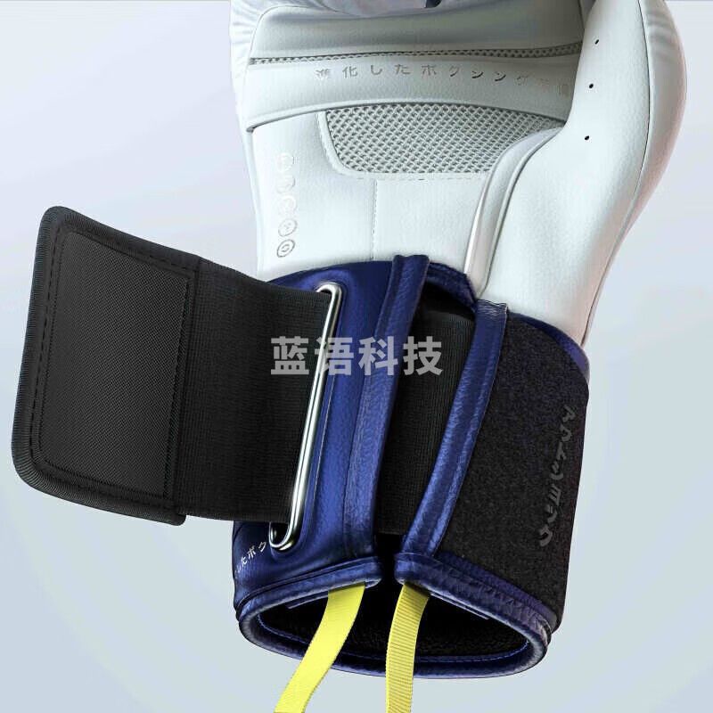 迪卡侬 成人拳击手套男女散打泰拳综合格斗搏击进阶拳击套500EYBX蓝白色拳击手套12oz4343606